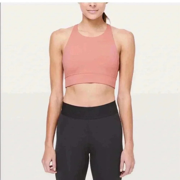 Lululemon + Soul Cycle Ride & Reflect Sports Bra In Cameo Pink Size 4. - Picture 2 of 5
